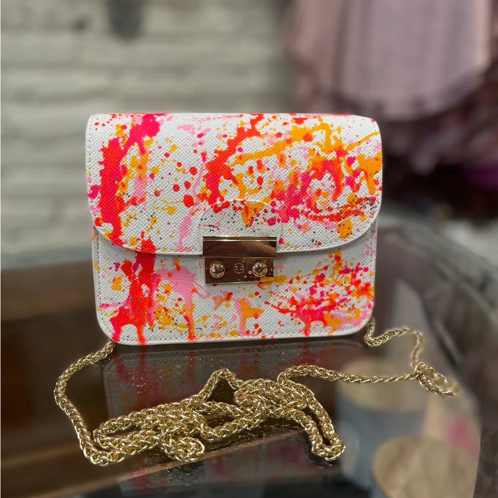1 of 1 Hand Painted Anca Barbu Brand New Shoulder Bag PERFECT FOR SUMMER